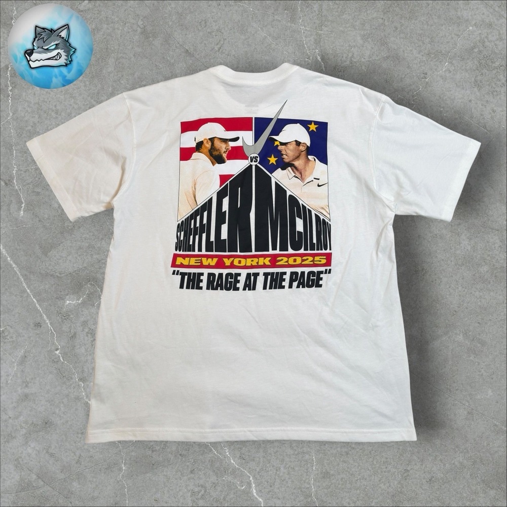 RARE Nike "Scheffler vs McIlroy" Ryder Cup 2025 "Rage At The Page" Men's Size M